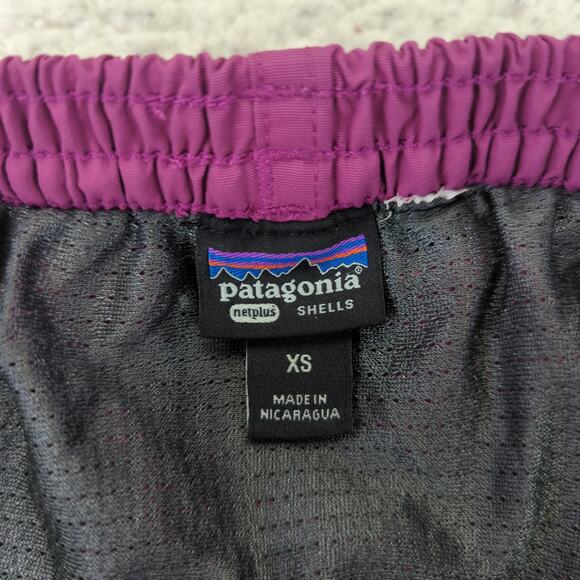 Patagonia Baggies Swim Trunks Board Shorts Netplus‎ Shell Magenta Men's XS Lined - Picture 3 of 3